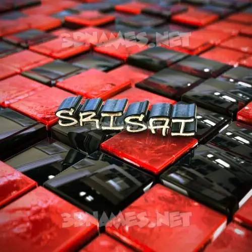 srisai in Red Checkered style - 3D name wallpaper srisai in Red Checkered style - 3D name wallpaper