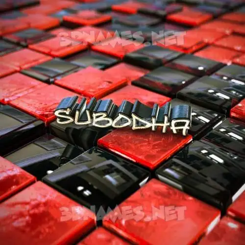 subodha in Red Checkered style - 3D name wallpaper subodha in Red Checkered style - 3D name wallpaper