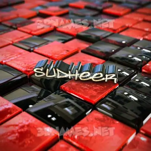 sudheer in Red Checkered style - 3D name wallpaper sudheer in Red Checkered style - 3D name wallpaper