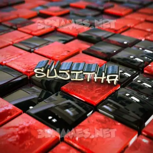 sujitha in Red Checkered style - 3D name wallpaper sujitha in Red Checkered style - 3D name wallpaper