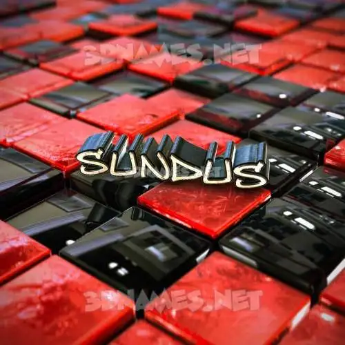 sundus in Red Checkered style - 3D name wallpaper sundus in Red Checkered style - 3D name wallpaper