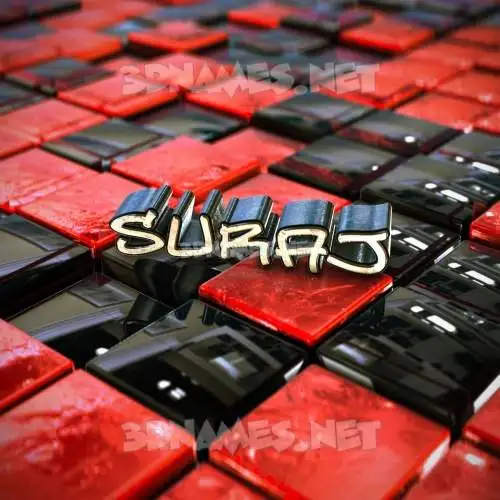 suraj in Red Checkered style - 3D name wallpaper suraj in Red Checkered style - 3D name wallpaper