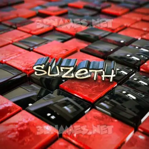 suzeth in Red Checkered style - 3D name wallpaper suzeth in Red Checkered style - 3D name wallpaper