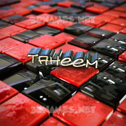 taheem in Red Checkered style - 3D name wallpaper taheem in Red Checkered style - 3D name wallpaper