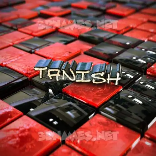 tanish in Red Checkered style - 3D name wallpaper tanish in Red Checkered style - 3D name wallpaper