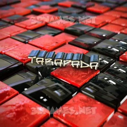 tarapada in Red Checkered style - 3D name wallpaper tarapada in Red Checkered style - 3D name wallpaper