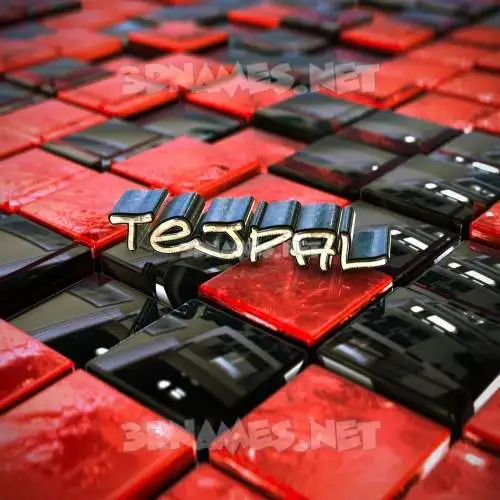 tejpal in Red Checkered style - 3D name wallpaper tejpal in Red Checkered style - 3D name wallpaper