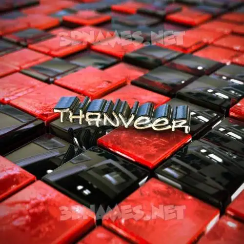 thanveer in Red Checkered style - 3D name wallpaper thanveer in Red Checkered style - 3D name wallpaper
