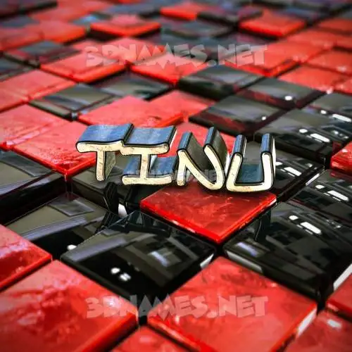 tinu in Red Checkered style - 3D name wallpaper tinu in Red Checkered style - 3D name wallpaper