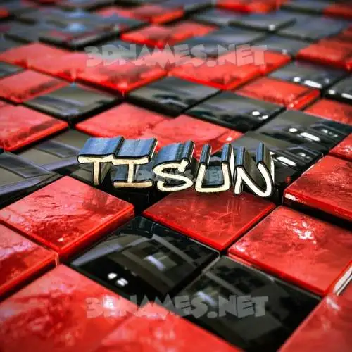 tisun in Red Checkered style - 3D name wallpaper tisun in Red Checkered style - 3D name wallpaper