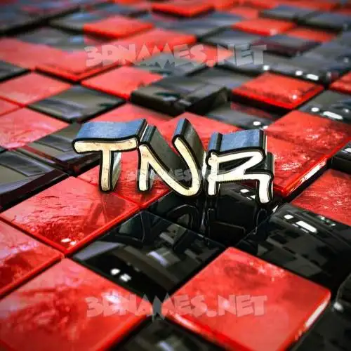 tnr in Red Checkered style - 3D name wallpaper tnr in Red Checkered style - 3D name wallpaper