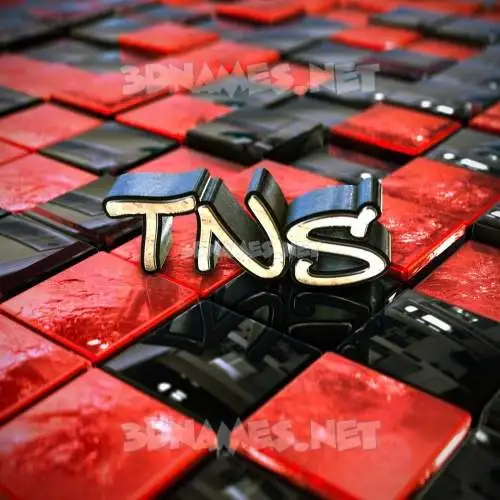 tns in Red Checkered style - 3D name wallpaper tns in Red Checkered style - 3D name wallpaper