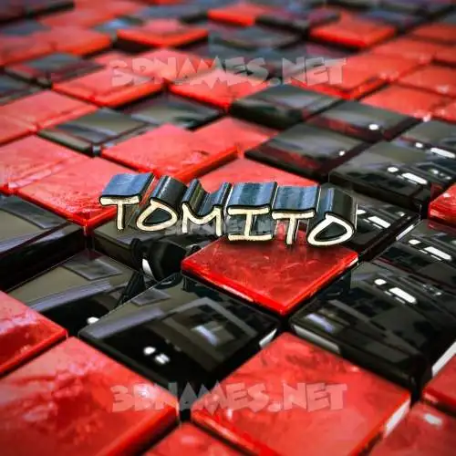 tomito in Red Checkered style - 3D name wallpaper tomito in Red Checkered style - 3D name wallpaper