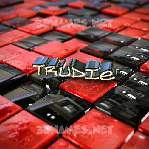 trudie in Red Checkered style - 3D name wallpaper trudie in Red Checkered style - 3D name wallpaper