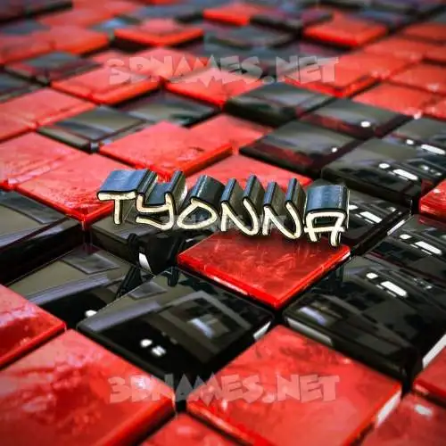 tyonna in Red Checkered style - 3D name wallpaper tyonna in Red Checkered style - 3D name wallpaper