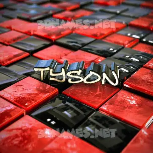 tyson in Red Checkered style - 3D name wallpaper tyson in Red Checkered style - 3D name wallpaper
