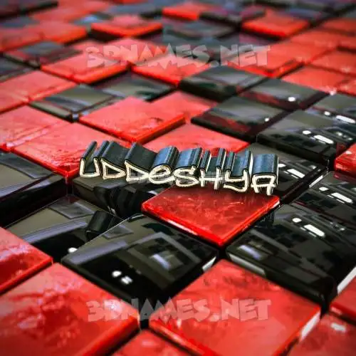 uddeshya in Red Checkered style - 3D name wallpaper uddeshya in Red Checkered style - 3D name wallpaper