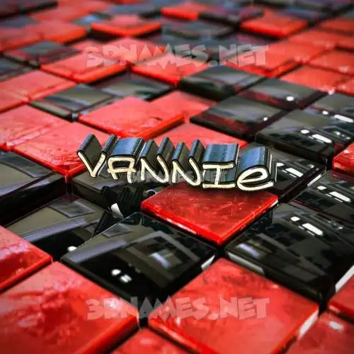 vannie in Red Checkered style - 3D name wallpaper vannie in Red Checkered style - 3D name wallpaper