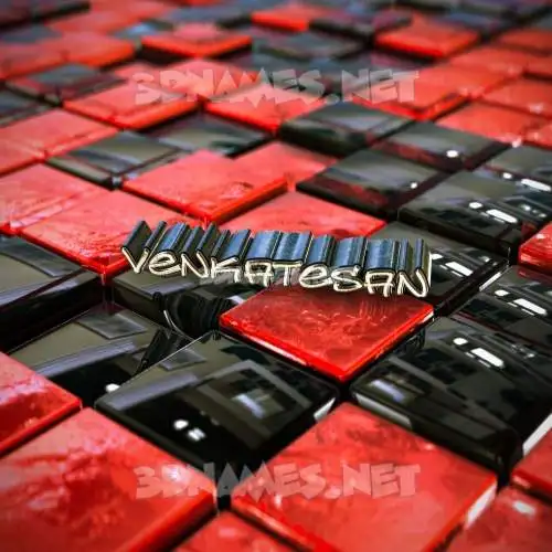 venkatesan in Red Checkered style - 3D name wallpaper venkatesan in Red Checkered style - 3D name wallpaper