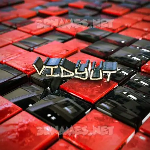 vidyut in Red Checkered style - 3D name wallpaper vidyut in Red Checkered style - 3D name wallpaper