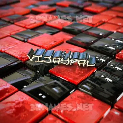 vijaypal in Red Checkered style - 3D name wallpaper vijaypal in Red Checkered style - 3D name wallpaper