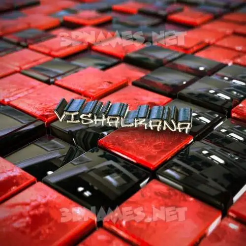 vishalrana in Red Checkered style - 3D name wallpaper vishalrana in Red Checkered style - 3D name wallpaper