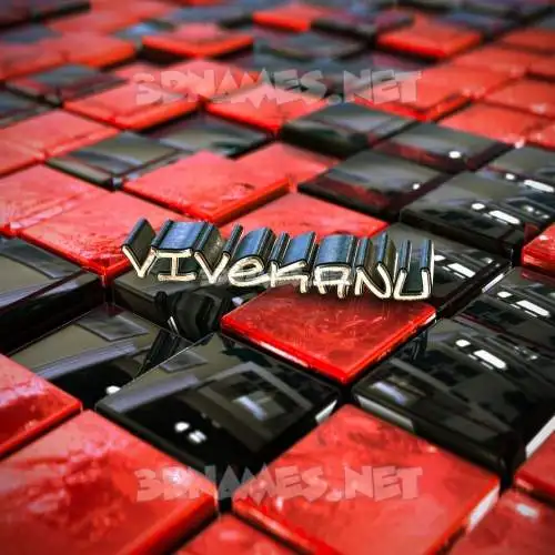 vivekanu in Red Checkered style - 3D name wallpaper vivekanu in Red Checkered style - 3D name wallpaper