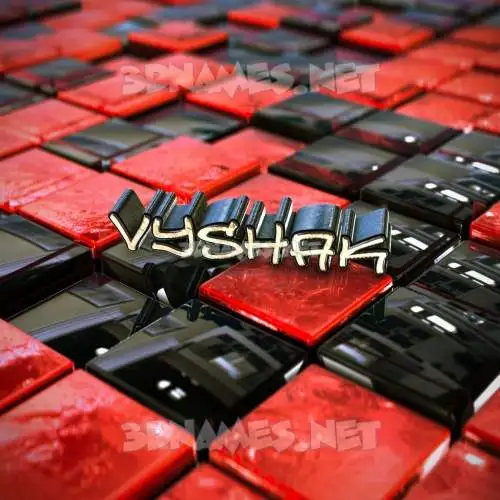 vyshak in Red Checkered style - 3D name wallpaper vyshak in Red Checkered style - 3D name wallpaper