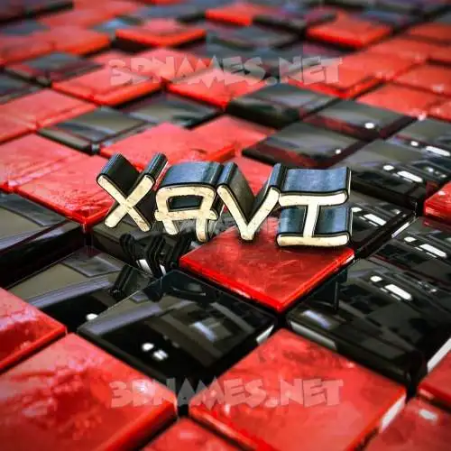 xavi in Red Checkered style - 3D name wallpaper xavi in Red Checkered style - 3D name wallpaper