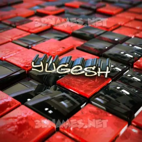 yugesh in Red Checkered style - 3D name wallpaper yugesh in Red Checkered style - 3D name wallpaper