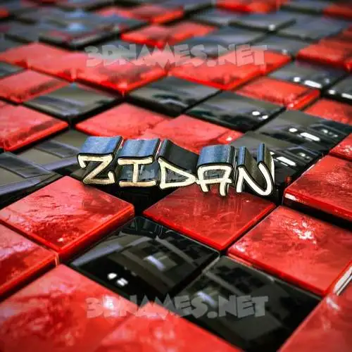 zidan in Red Checkered style - 3D name wallpaper zidan in Red Checkered style - 3D name wallpaper