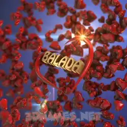 balada in Hearts style - 3D name wallpaper