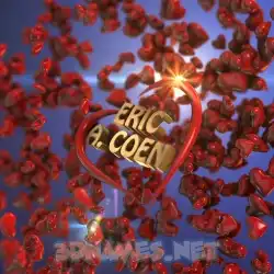 eric a. coen in Hearts style - 3D name wallpaper