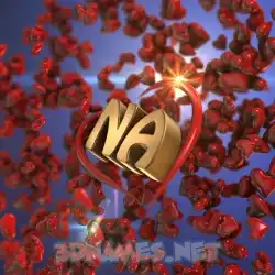 na in Hearts style - 3D name wallpaper
