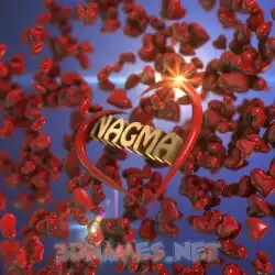 nagma in Hearts style - 3D name wallpaper