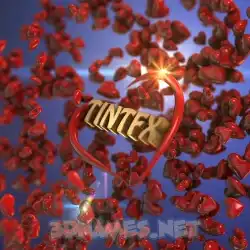 tintfx in Hearts style - 3D name wallpaper