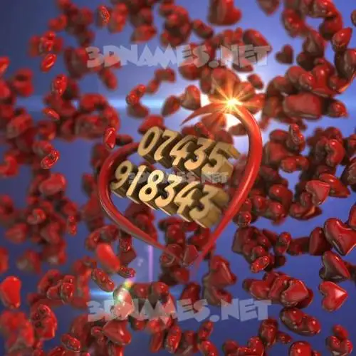 07435 918343 in Hearts style - 3D name wallpaper 07435 918343 in Hearts style - 3D name wallpaper