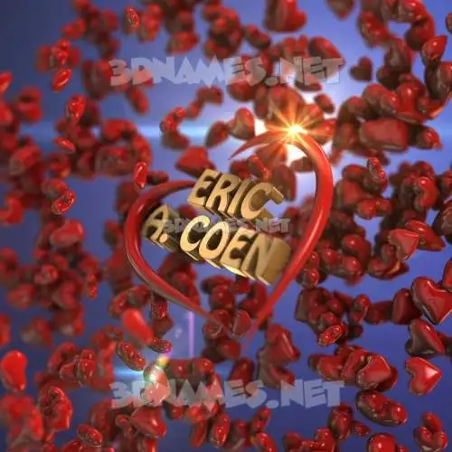 eric a. coen in Hearts style - 3D name wallpaper eric a. coen in Hearts style - 3D name wallpaper