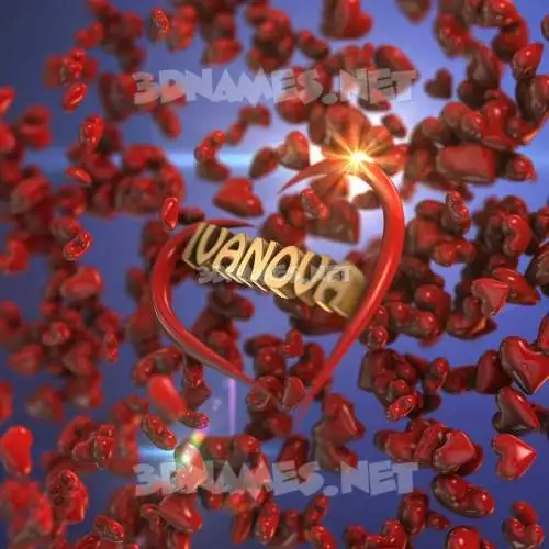 ivanova in Hearts style - 3D name wallpaper ivanova in Hearts style - 3D name wallpaper