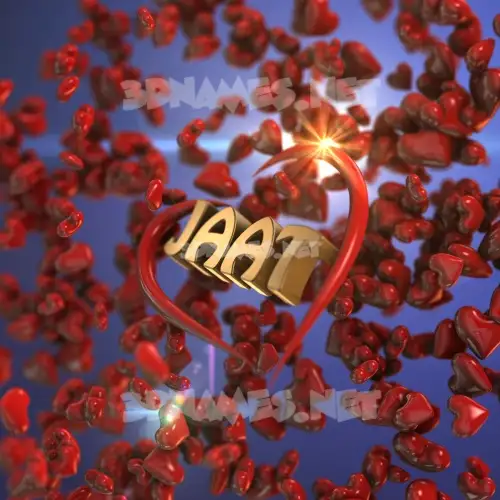 jaat in Hearts style - 3D name wallpaper jaat in Hearts style - 3D name wallpaper