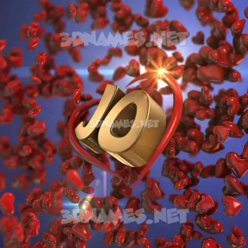 jo in Hearts style - 3D name wallpaper jo in Hearts style - 3D name wallpaper