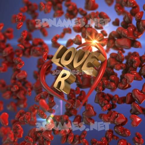 Preview Of Hearts 3d Name For Love r