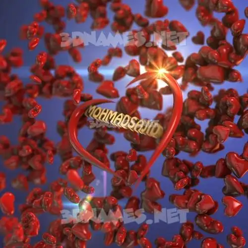mohmadsajid in Hearts style - 3D name wallpaper