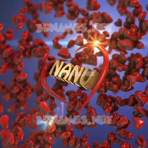 nanu in Hearts style - 3D name wallpaper nanu in Hearts style - 3D name wallpaper