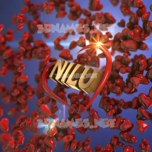 nilu in Hearts style - 3D name wallpaper nilu in Hearts style - 3D name wallpaper
