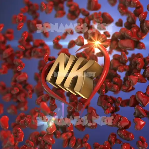 nk in Hearts style - 3D name wallpaper nk in Hearts style - 3D name wallpaper