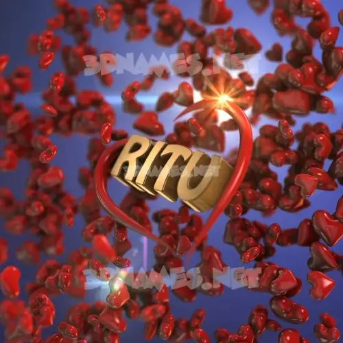 ritu in Hearts style - 3D name wallpaper ritu in Hearts style - 3D name wallpaper