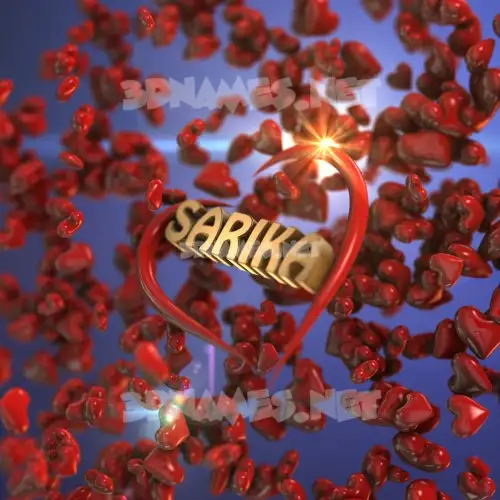 sarika in Hearts style - 3D name wallpaper sarika in Hearts style - 3D name wallpaper