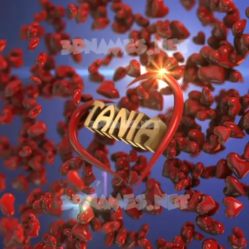 tania in Hearts style - 3D name wallpaper tania in Hearts style - 3D name wallpaper