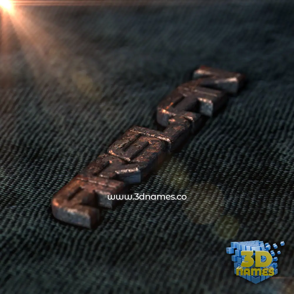arslan in Rusty Metal style - 3D name wallpaper